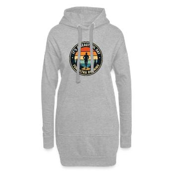 Es ist ein wunderschöner Tag zum Ultralaufen - Hoodie-Kleid - Grau meliert - Vorne