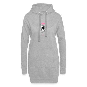 Casque d’astronaute Randonnée Étoiles spatiales Cosmos - Sweat-shirt à capuche long Femme - gris chiné - Devant