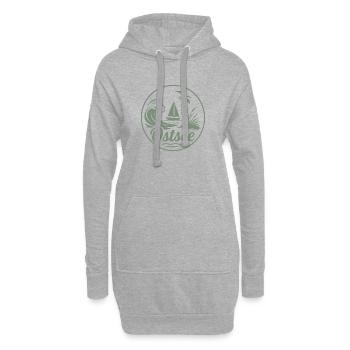 Mer Baltique Vagues Côtes Côtes Amour - Sweat-shirt à capuche long Femme - gris chiné - Devant