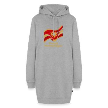 Voyage au Monténégro Balkans Côte adriatique Montagnes - Sweat-shirt à capuche long Femme - gris chiné - Devant