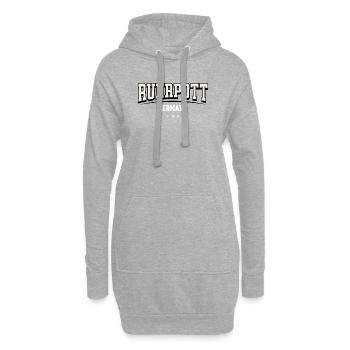 Ruhrpott Schriftzug Deutschland Fan Motiv - Hoodie-Kleid - Grau meliert - Vorne