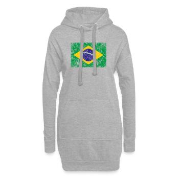 Brasilien  - Hoodie-Kleid - Grau meliert - Vorne