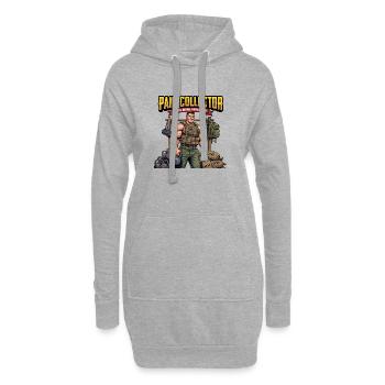 Motivation d’entraînement de force Pain Collector - Sweat-shirt à capuche long Femme - gris chiné - Devant