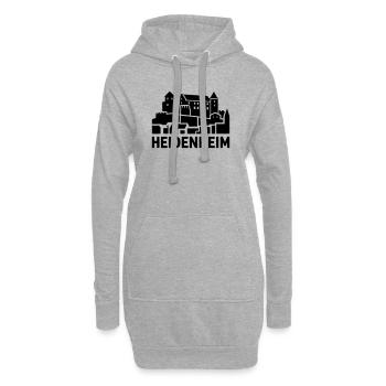Heidenheim - Hoodie-Kleid - Grau meliert - Vorne