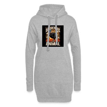 Extrêmement périlleux - Sweat-shirt à capuche long Femme - gris chiné - Devant