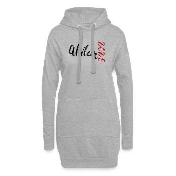 Abitur 2026 - Hoodie-Kleid - Grau meliert - Vorne