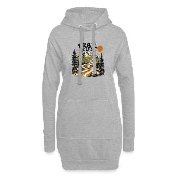 Trailrun - Hoodie-Kleid - Grau meliert - Vorne