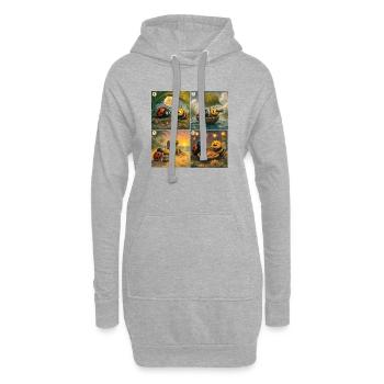 Ladybug et Abeille : La Chasse au Trésor - Sweat-shirt à capuche long Femme - gris chiné - Devant