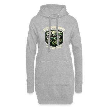 Dorfkind Ländliche Ernte - Hoodie-Kleid - Grau meliert - Vorne