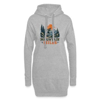 Trail Running - Mountain Miles - Sweat-shirt à capuche long Femme - gris chiné - Devant
