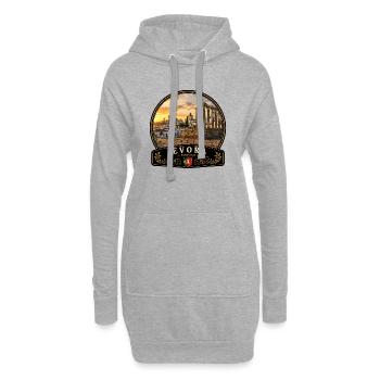 Evora Portugal Altstadt Urlaub Europa Atlantik - Hoodie-Kleid - Grau meliert - Vorne