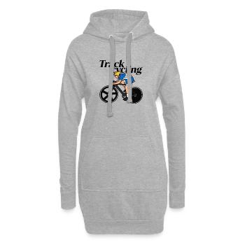 Vélos de piste - Sweat-shirt à capuche long Femme - gris chiné - Devant