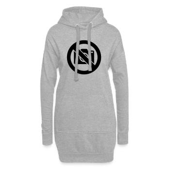 Fotografieren verboten, Keine Fotos - Hoodie-Kleid - Grau meliert - Vorne