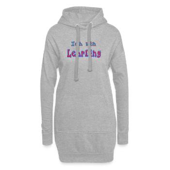 Ich_bin_Lehrling - Hoodie-Kleid - Grau meliert - Vorne
