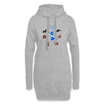 SCOTTISH AURA - Hoodie Dress - heather grey - Front