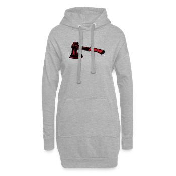 Axe Lumberjack Bushcraft Camping de survie - Sweat-shirt à capuche long Femme - gris chiné - Devant