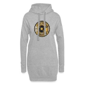 Support Local Soundsystem - Hoodie-Kleid - Grau meliert - Vorne