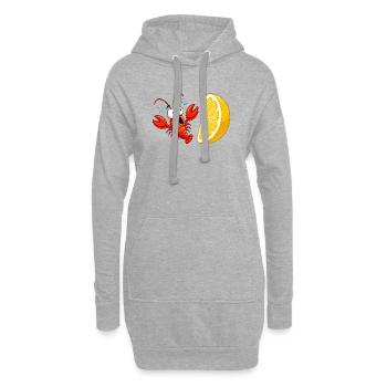 Zitruskrabbe Spektakel - Hoodie-Kleid - Grau meliert - Vorne