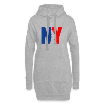 Statue de la Liberté de New York - Sweat-shirt à capuche long Femme - gris chiné - Devant