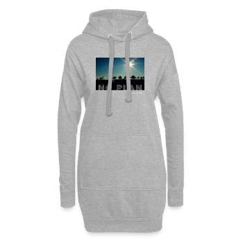 No Plan - Hoodie-Kleid - Grau meliert - Vorne