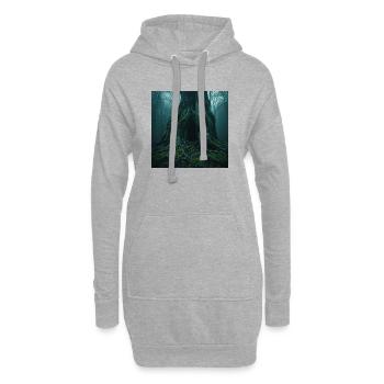Ancient Oak – Eingang zur Unterwelt - Hoodie-Kleid - Grau meliert - Vorne