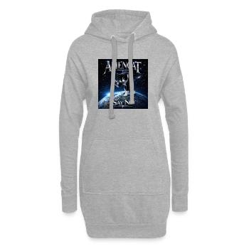 ALIENCAT Say No  - Hoodie-Kleid - Grau meliert - Vorne