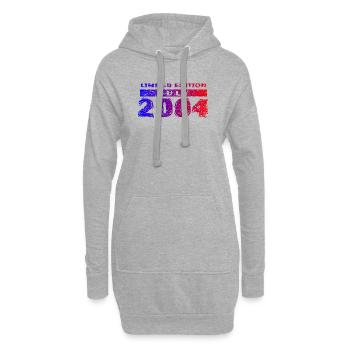 22e anniversaire Édition limitée 07/2004 - Sweat-shirt à capuche long Femme - gris chiné - Devant