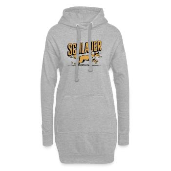  Schlauer Fuchs Für Clevere Köpfe In Schule - Hoodie-Kleid - Grau meliert - Vorne