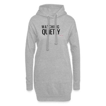 Leise minimalistische Typografie-Streetwear ansehen - Hoodie-Kleid - Grau meliert - Vorne