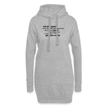 Stolz - Hoodie-Kleid - Grau meliert - Vorne