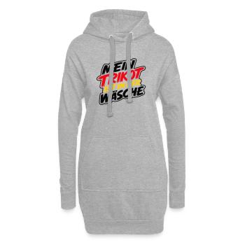 Mein Trikot ist in der Wäsche - Hoodie-Kleid - Grau meliert - Vorne