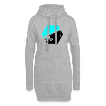 bagger - Hoodie-Kleid - Grau meliert - Vorne
