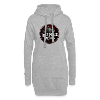 Lost Place Caching Logo - Hoodie-Kleid - Grau meliert - Vorne