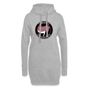 Feminista Antifascista Feminismus Statement - Hoodie-Kleid - Grau meliert - Vorne