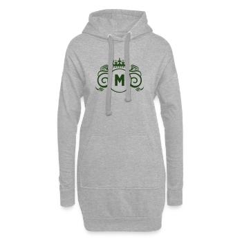 M_wappen - Hoodie-Kleid - Grau meliert - Vorne