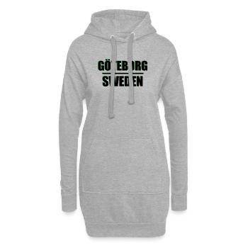 Göteborg Suède Typographie Art Tee - Sweat-shirt à capuche long Femme - gris chiné - Devant