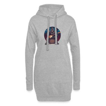 Metal Gorilla Electric Guitar Stage Rock Musi - Hoodie Dress - heather grey - Front