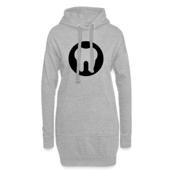 Dentiste, dentiste, dentiste - Sweat-shirt à capuche long Femme - gris chiné - Devant