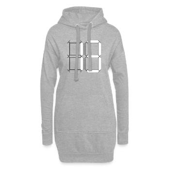 NUMBER 13 Thirteen Birthday Gift Digital - Hoodie Dress - heather grey - Front
