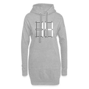 NUMBER 14 Fourteen Birthday Gift Digital - Hoodie Dress - heather grey - Front