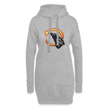 Soudeur Sparks Metal Industry Work Pride - Sweat-shirt à capuche long Femme - gris chiné - Devant