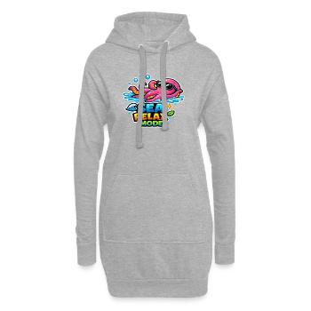 Sea Relax Mode - Sweat-shirt à capuche long Femme - gris chiné - Devant