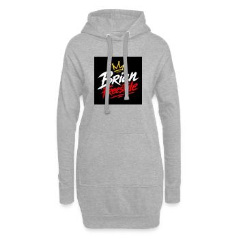 Couronne de Brian Freestyle - Sweat-shirt à capuche long Femme - gris chiné - Devant