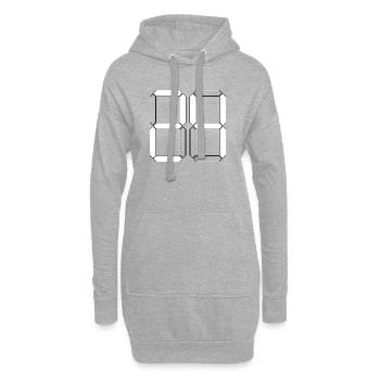 NUMBER 24 Twenty-Four Gift Digital - Hoodie Dress - heather grey - Front