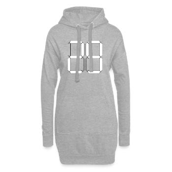 NUMBER 29 Twenty-Nine Gift Digital - Hoodie Dress - heather grey - Front