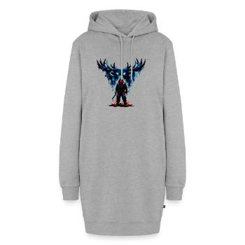 Gardiens de l’Aile Bleue - Sweat-shirt à capuche long Femme - gris chiné - Devant
