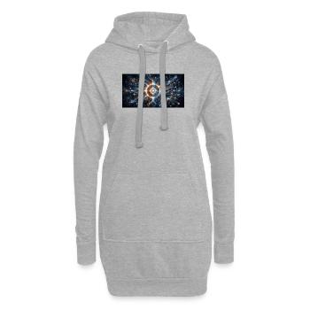 Core of the AI network - Hoodie Dress - heather grey - Front