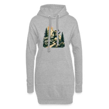 Trail Running - Aventure sur l’asphalte - Sweat-shirt à capuche long Femme - gris chiné - Devant
