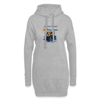 Humour 18 Ans Cadeau Anniversaire Beau Gosse - Sweat-shirt à capuche long Femme - gris chiné - Devant