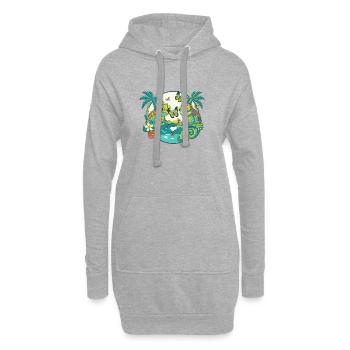 Chameleon Butterflies – The World Gets Colorful - Hoodie Dress - heather grey - Front